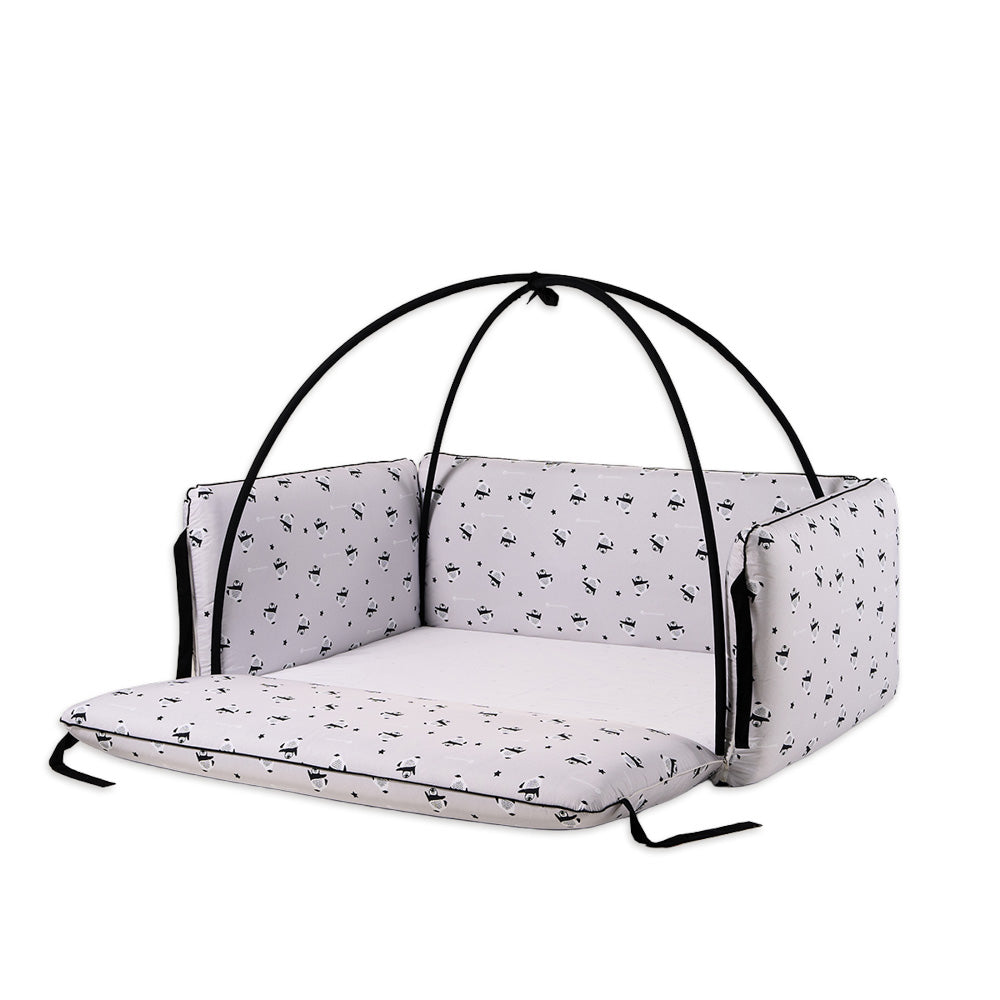 Korean Bumper Bed with Latex Sheet Bundle