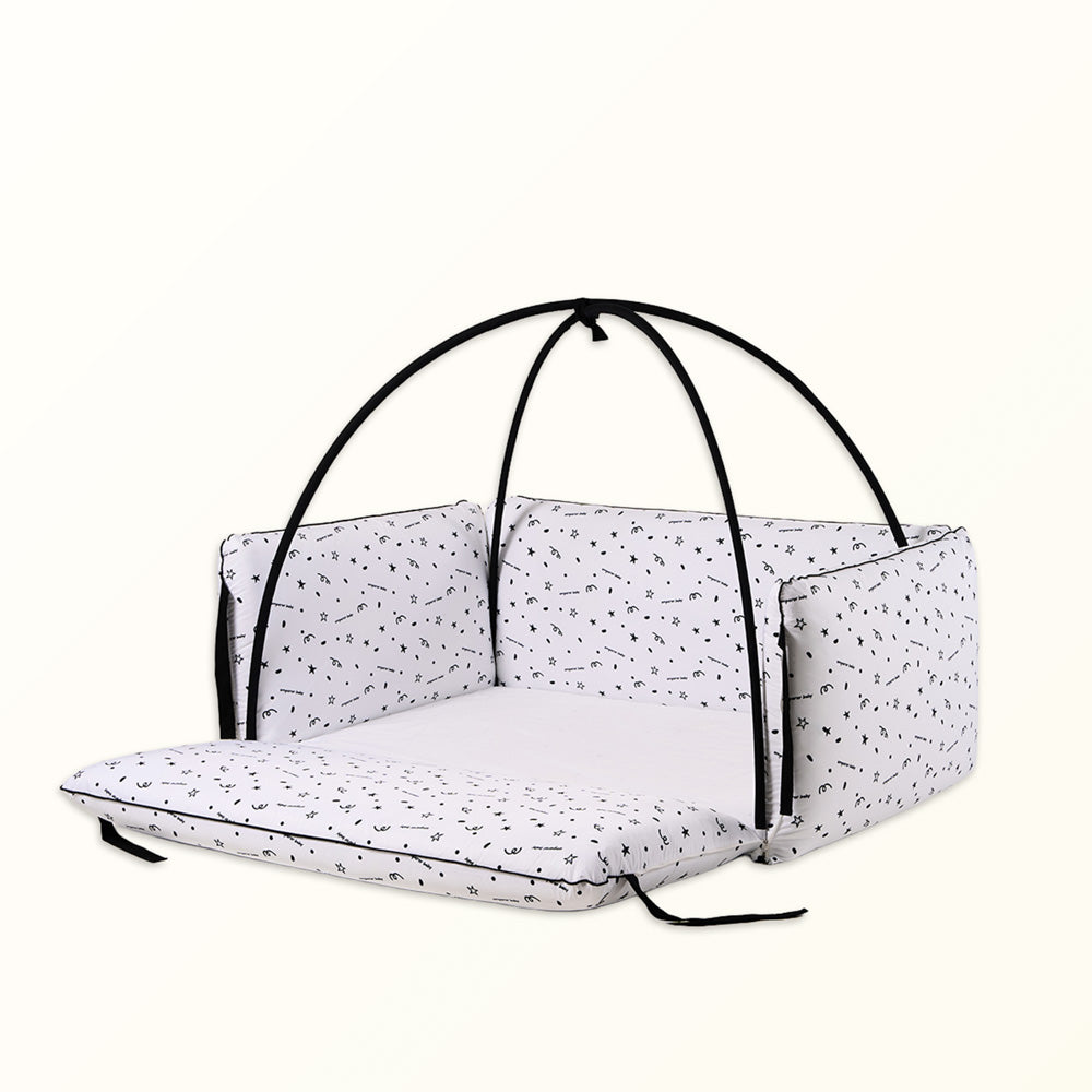 Korean Bumper Bed with Latex Sheet Bundle