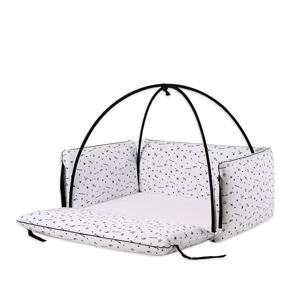 Korean Bumper Bed with Latex Sheet Bundle