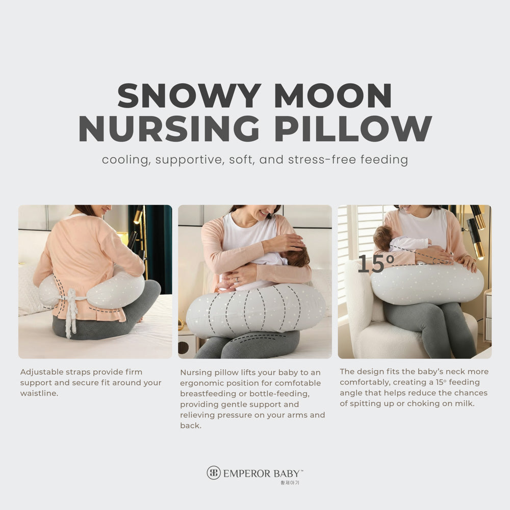 Snowy Moon Nursing Pillow