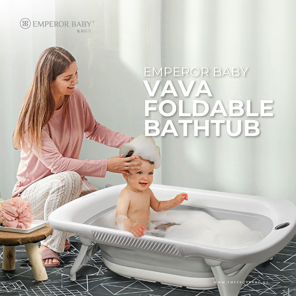 VAVA Foldable Bathtub with Temperature Sensor