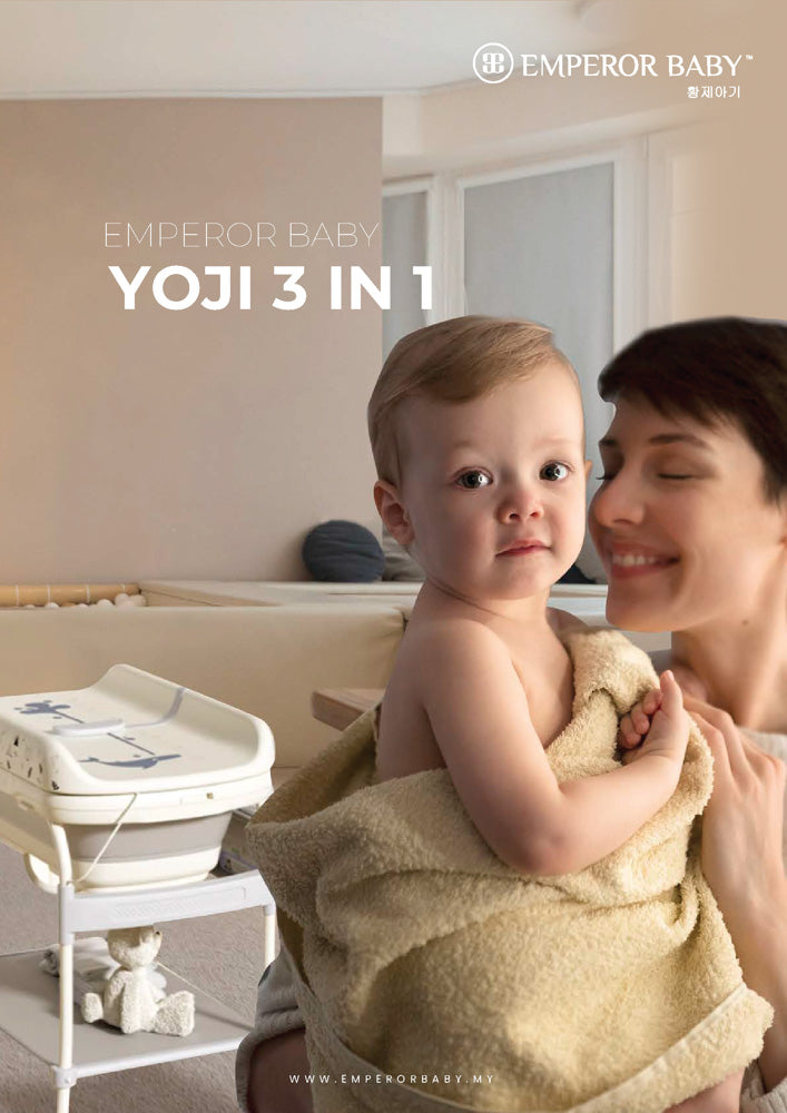 YOJI 3 IN 1 Foldable Bathtub & Changing Table