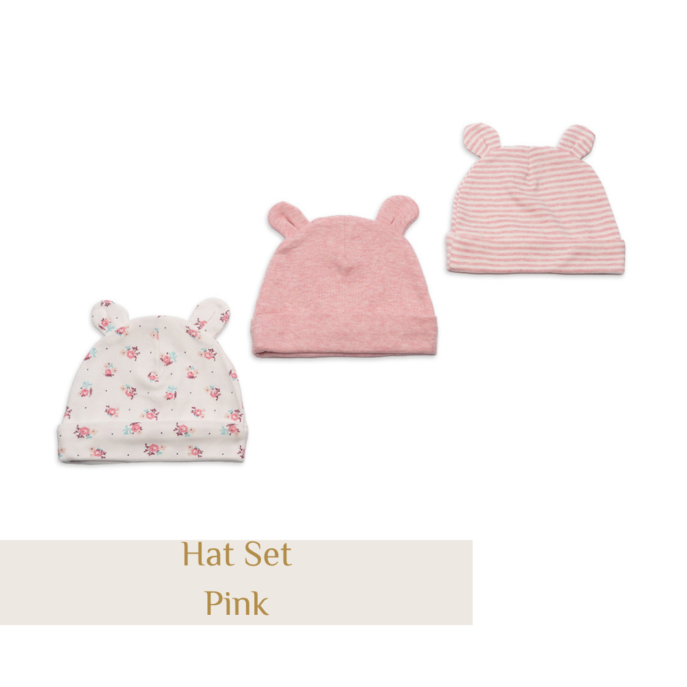 3 Pack of Baby Hats
