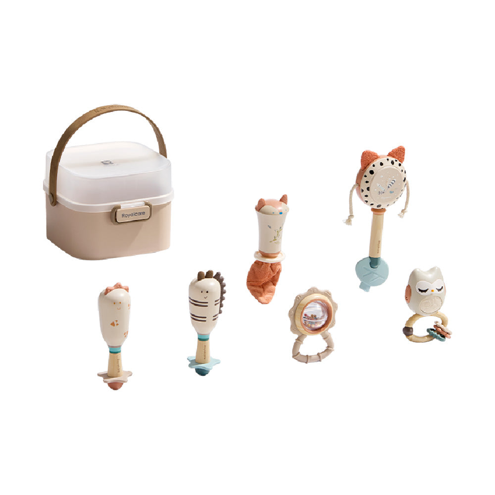 6 Piece Safari Rattle Set